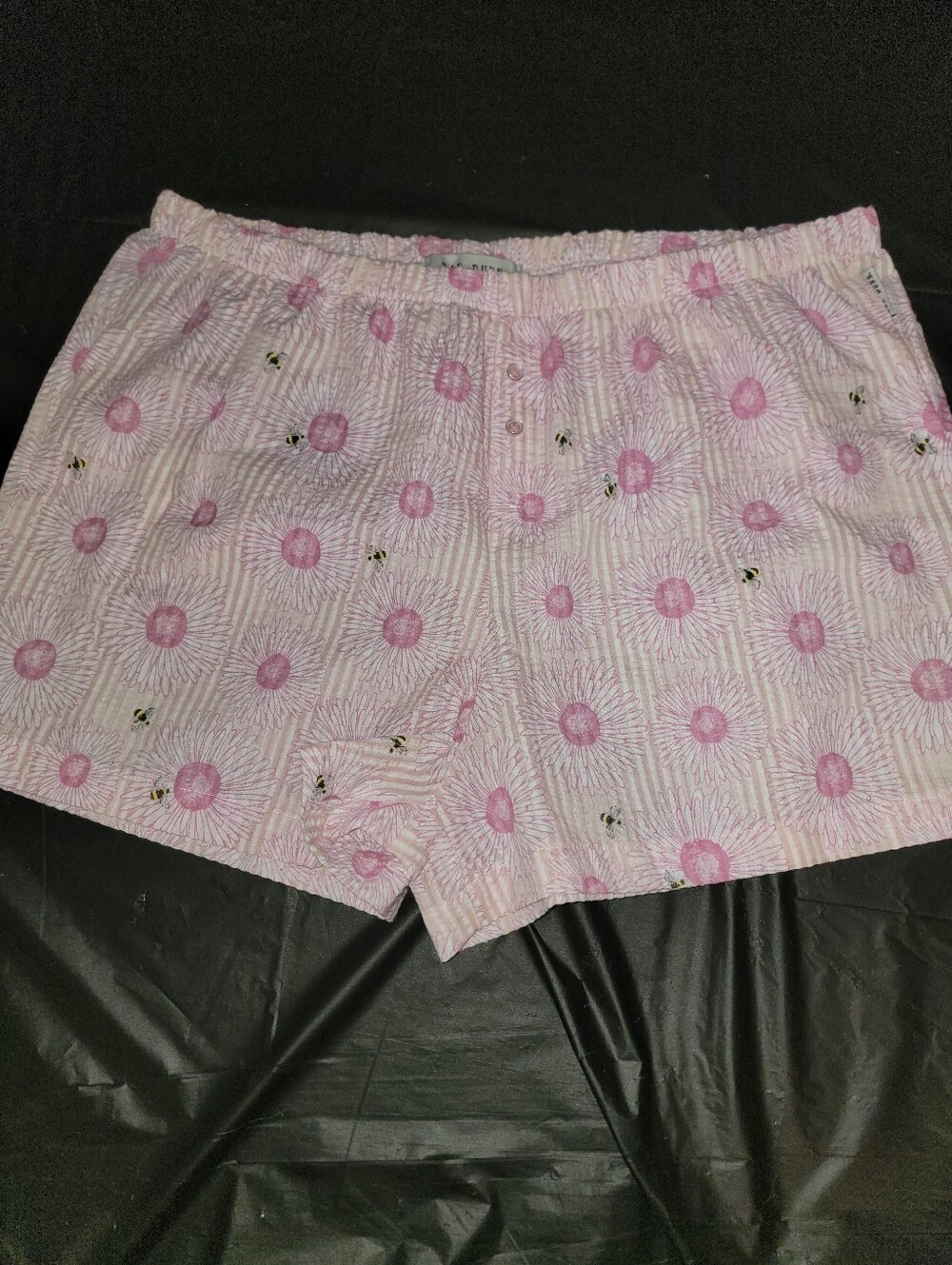 Rae Dunn Pink Daisy-Print Cotton Sleep Shorts
